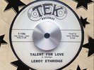 Leroy Ethridge - Talent For Love KILLER R&B POPCORN MOD SHAKER DANCER Hear