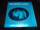 THE WHO 33RPM LP LIVE COLLECTORS ITEM ROCK PETE TOWNSHEND ROGER DALTRY  mB