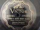 Victor 23503 Jimmie Rodgers MEAN MAMA BLUES/Mule Skinner w Jazz Band  78 rpm