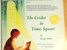 THE CRICKET IN TIMES SQUARE by George Sheldon Newbery Award Record lp vinyl 1971