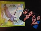 Vintage 45 rpm ASIA Record and Signed 1982 Photo Postcard