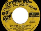BEATLES Yellow Label DJ 45 w/ TONY SHERIDAN - CRY FOR A SHADOW (MGM) - HEAR