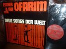 Esther & Abi Ofarim, Neue Songs der Welt, ex libris SG 6701 Swiss LP, 12