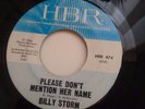 BILLY STORM - PLEASE DON'T MENTION HER NAME - ORIGINAL HBR - NORTHERN SOUL 45