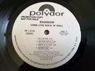 Rainbow LP Long live rock n roll WHITE LABEL PROMO TEST PRESSING & stock cover