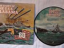 THE STORY OF THE USS ALABAMA Picture Record LP vinyl WW II  Pacific Campaign X.