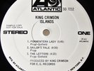 1972 WHITE LABEL PROMO   KING CRIMSON   ISLANDS   MELLOTRON FRIPP PROG PSYCH
