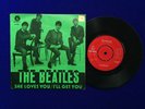 Beatles SHE LOVES YOU Sweden Orig 1963 Parlophone Red Label Green Picture sleeve