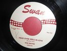 DON WAYNE, HEAD OVER HEELS IN LOVE, ORG US SWAN S4024,  RARE 7``,ROCKABILLY