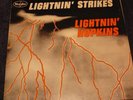 Blues LP Lightnin' Hopkins  Vee-Jay 1044  Lightnin' Strikes  Pristine  E++++