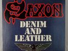 Saxon ?Denim And Leather NM Vinyl TESTED ARZ 37685 1st US Press Heavy Metal 1981