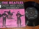 BEATLES Dizzy Miss Lizzy /Yesterday  1965 SWEDEN PINK p/s 45 ARCHIVE