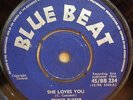 PRINCE BUSTER - SHE LOVES YOU  ORIGINAL  1964  UK  BLUE BEAT  45  CLIP