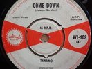TANAMO COME DOWN / I AM HOLDING ON ISLAND RECORDS WI-108 7