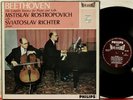 Philips 1st UK Hi-Fi Stereo Rostropovich, Richter Beethoven cello 835 182/83 AY