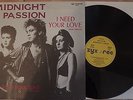 Maxi-Single: Midnight Passion–I Need Your Love RARE GER 1985 Electronic