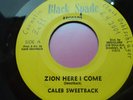 CALEB SWEETBACK ZION HERE I COME  ZAP-POW & BLACK INTENTIONS ZAP-POW IN RARE