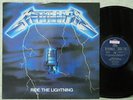 METALLICA RIDE THE LIGHTNING 1990 LP PICTURE & LYRIC W/IN + CARD NM   M- Promo
