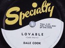 R&B 78 DALE COOK Lovable SPECIALTY HEAR