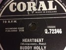 Buddy Holly 78 Heartbeat b/w Well....All Right