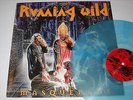 RUNNING WILD -  MASQUERADE  LP  Clear/Blue RE Europe 2005  MINT