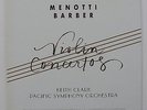 REFERENCE RECORDINGS RR45  - MENOTTI/BARBER - VIOLIN CONCERTOS - TAS LISTE