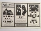 Rare 1973 Iggy & The Stooges LA Concert Poster Claudia Lennear Pop Handbill Punk
