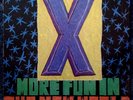 X - More Fun In The New World LP Original 1983 RARE White Label Promo, VG+/VG+