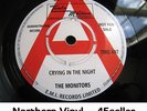 ? Monitors Contours 'Crying In The Night / Baby Hit & Run' Northern Soul 45 HEAR
