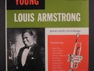 LOUIS ARMSTRONG: Young Louis Armstrong LP (deep groove blue lbl, 4