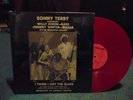 SONNY TERRY: FEATURING JOHNNY WINTER - PRIVATE BLUES LP in Shrink Red Vinyl