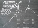 JETHRO TULL tour details 1970 with tir na nog & procol harum full page a3 size