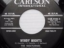 the NOCTURNES doowop VG++ CARLSON 45 WINDY NIGHTS b/w MY CHRISTMAS STAR  F2200
