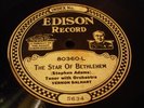 EDISON 80360 VERNON DALHART The Star Of Bethlehem Scarce Paper Labl Christmas N-