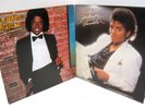 B) Michael Jackson 1982 Thriller QE 38112 1979 Off The Wall FE35745 EPIC Stereo