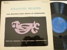 HENRI HONEGGER - NOEL LEE  / BRAHMS / VALOIS MB 972
