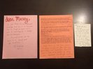 Bikini Kill Authentic Letters Autographs 1990's Riot Grrl Punk Nirvana Lot Free