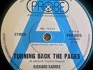 RICHARD HARRIS 'TURNING BACK THE PAGES' ORIG.1972 AUSSIE 'A' LABEL DEMO/PROMO 7