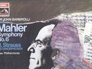 BARBIROLLI Mahler Symphony No 6/STRAUSS SLS 778 original AUDIOPHILE drs