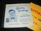 MILTON CROSS 78 rpm 5 Multirecord Set EFFECTIVE SPEAKING With 50s Book Self Help