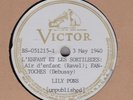 LILY PONS RAVEL/DEBUSSY UNPUBLISHED   VICTOR 78  VICTOR (no number) 10”