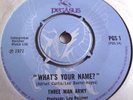 THREE MAN ARMY   WHAT'S YOUR NAME? ** 1971 PEGASUS 45
