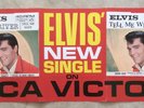 ELVIS PRESLEY-VERY VERY HARD TO FIND BLUE RIVER PROMOTIONAL POSTER