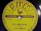 ROCKABILLY SUN 234 CARL PERKINS BLUE SUEDE SHOES , HONEY DON'T    78 RPM ROCK