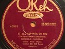 Russell Douglas w/Eddie Lang guitar Okeh 40801 78 It All Depends On You in E-