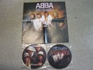 ABBA 2 X PICTURE DISCS ALBUM BOX SET POSTER BOOKLET & TICKET ABBA THE SINGLES
