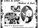 T.L.BARRETT & THE YOUTH FOR CHRIST CHOIR - LIKE A SHIP...LP & 7