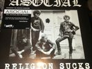 Asocial - Religion Sucks - LP on Radiation Reissues punk discharge swedish hc