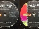 78 RPM - JULIE LONDON - LITTLE THINGS - SAY WONDERFUL - 1962 - PHILIPPINES - RAR