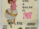 Johnny Hallyday 45 tours EP Pressage espagnol Viens danser le twist